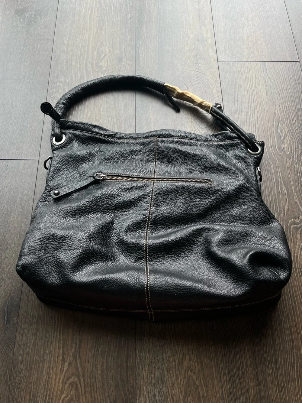 Black Leather Shoulder Bag